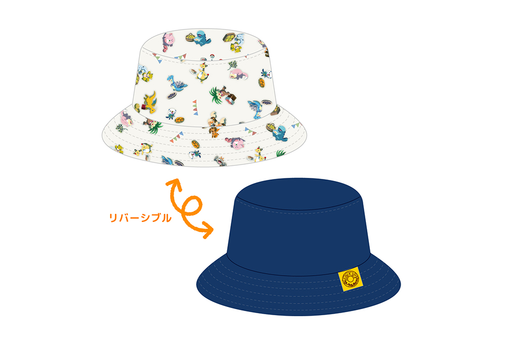 リバーシブルバケットハット